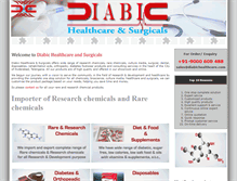 Tablet Screenshot of diabichealthcare.com
